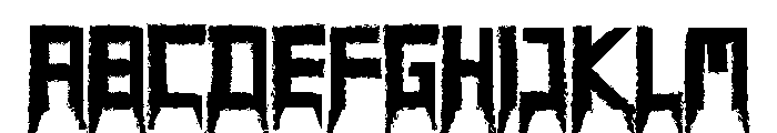 KUNTILANAK Font UPPERCASE