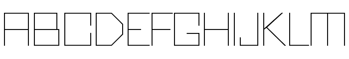 Kubus-Thin Font UPPERCASE