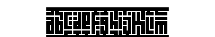 Kuficality Root Font LOWERCASE