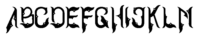 Kujang Font UPPERCASE