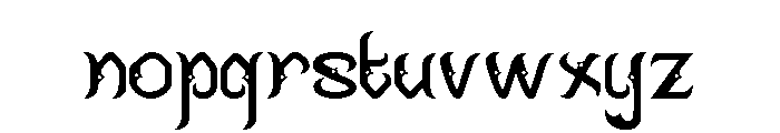 Kujang Font LOWERCASE