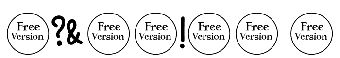 Kulo Free Version Font OTHER CHARS