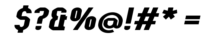 Kumba Bold Expanded Italic Font OTHER CHARS