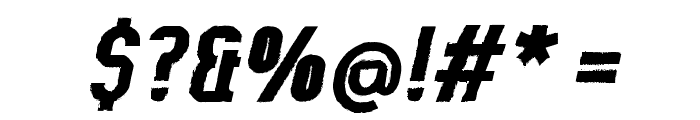 Kumba Brush Italic Font OTHER CHARS