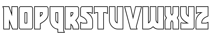 Kung-Fu Master Outline Font LOWERCASE