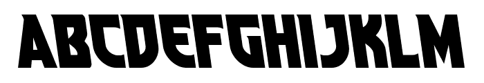 Kung-Fu Master Semi-Leftalic Font UPPERCASE