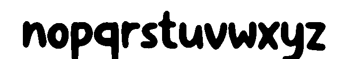 Kungpaw Font LOWERCASE