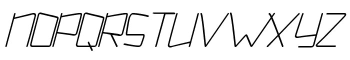 Kuppel Condensed Bold Italic Font UPPERCASE