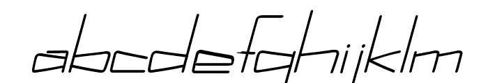 Kuppel Condensed Bold Italic Font LOWERCASE