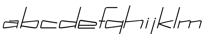 Kuppel Extra-expanded Bold Italic Font LOWERCASE