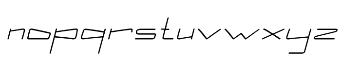 Kuppel Extra-expanded Bold Italic Font LOWERCASE