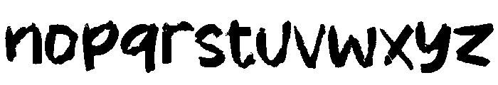 Kurang Lebih Font LOWERCASE