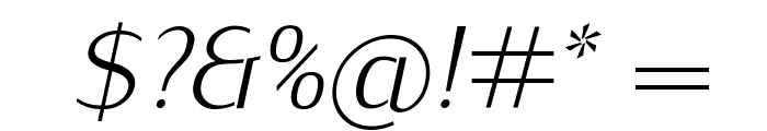 KurierLight-Italic Font OTHER CHARS