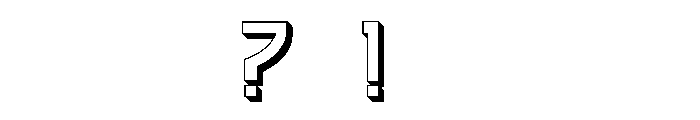Kurosawa 3D Regular Font OTHER CHARS