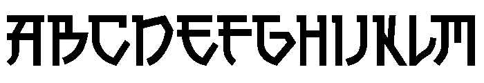 Kurosawa Regular Font UPPERCASE