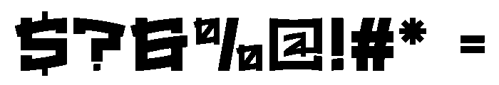 Kurozen Font OTHER CHARS