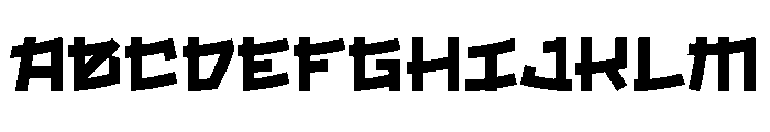 Kurozen Font UPPERCASE