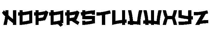 Kurozen Font UPPERCASE