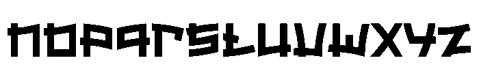 Kurozen Font LOWERCASE