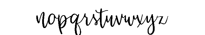 Kursive Regular Font LOWERCASE