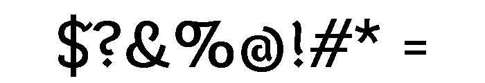 Kutai Trial Regular Font OTHER CHARS
