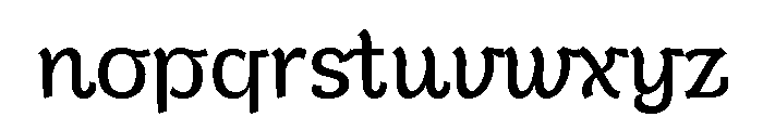 Kutai Trial Regular Font LOWERCASE