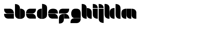 Kubrickle Stencil Font LOWERCASE