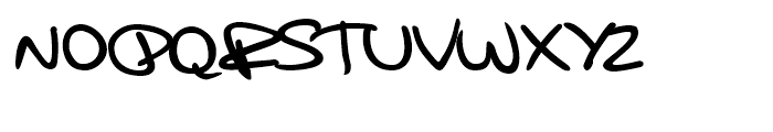 Kuno Handwriting Regular Font UPPERCASE