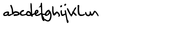 Kuno Handwriting Regular Font LOWERCASE