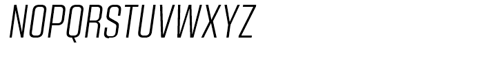 Kuunari Light Compressed Italic Font UPPERCASE