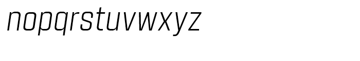Kuunari Light Italic Font LOWERCASE