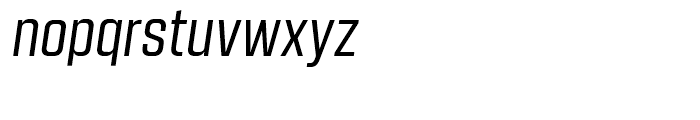 Kuunari Regular Condensed Italic Font LOWERCASE
