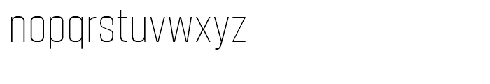Kuunari Thin Condensed Font LOWERCASE