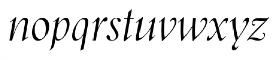 Kumlien Pro Italic Font LOWERCASE