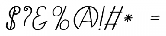 Kunstschau Italic Font OTHER CHARS