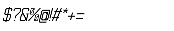 Kubicore Italic Font OTHER CHARS