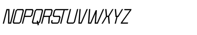 Kubicore Italic Font UPPERCASE