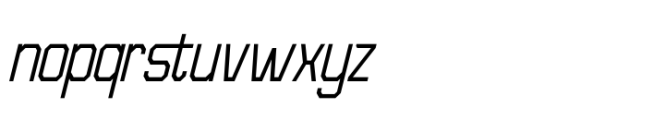 Kubicore Italic Font LOWERCASE