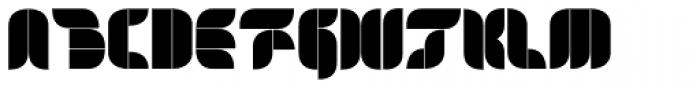 Kubrickle Stencil Font UPPERCASE