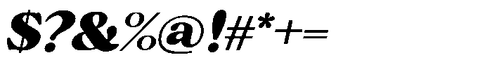 Kuillo Chunk Italic Font OTHER CHARS