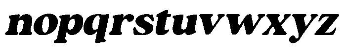 Kuillo Chunk Italic Font LOWERCASE