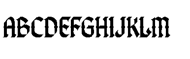 Kujang Font UPPERCASE