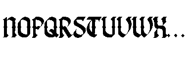 Kujang Font UPPERCASE