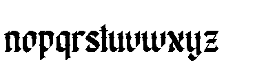 Kujang Font LOWERCASE