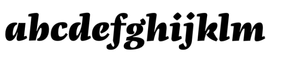 Kukulkan Heavy Italic Font LOWERCASE