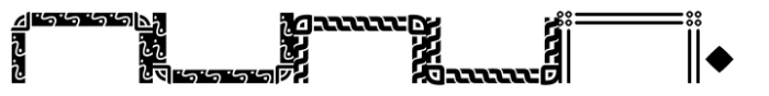 Kukulkan Ornaments Font UPPERCASE