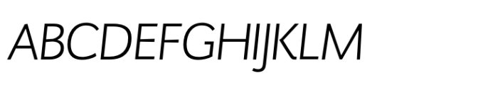 Kukulkan Sans Light Italic Font UPPERCASE