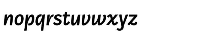 Kukulkan Sans Semi Bold Italic Font LOWERCASE