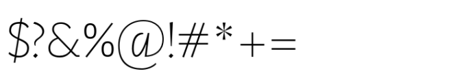 Kukulkan Sans Thin Font OTHER CHARS