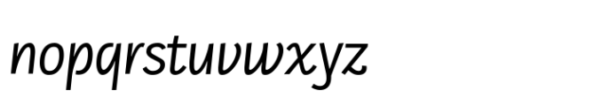 Kukulkan Sans Variable Italic Font LOWERCASE